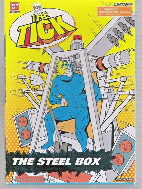 tick steel box|1995 BanDai The Tick The Steel Box.